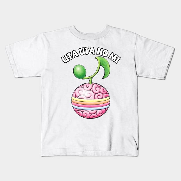 Uta Uta no Mi Devil Fruit Kids T-Shirt by ManimeXP